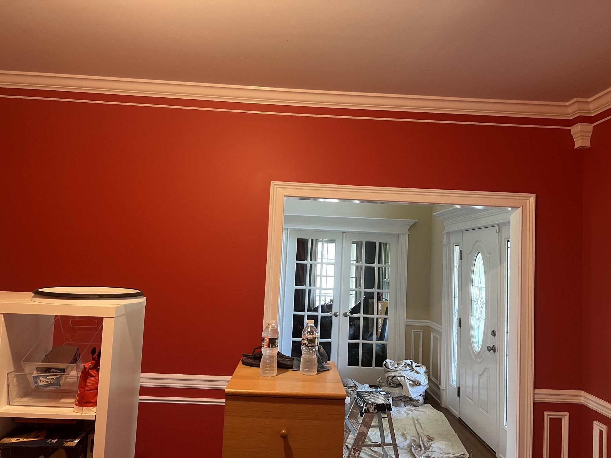 Interior painting with precise trim work by J&B Painting